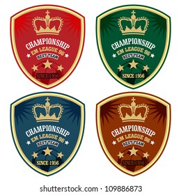 Vector soccer badge / Vector soccer labels / Soccer emblems