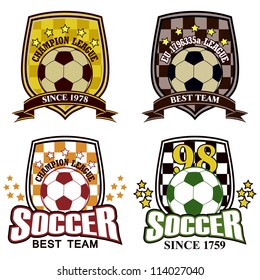 Vector soccer badge / Vector soccer labels / Soccer emblems