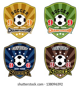 Vector soccer badge / Vector soccer labels / Soccer emblems 
