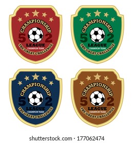 Vector soccer badge / Vector soccer labels / Soccer emblems 