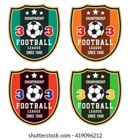 Vector soccer badge / Vector soccer labels / Soccer emblems