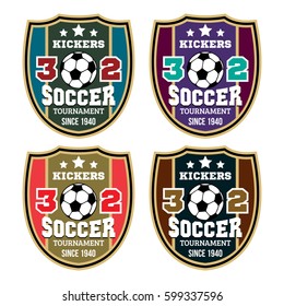 Vector soccer badge / Vector soccer labels / Soccer emblems