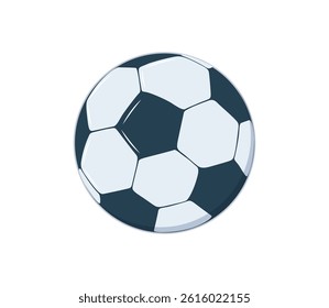 Vector soccer ball in the air. Emoji soccer balls. Football ball modern icon, illustration for banner. Vector illustration isolated on white background. Modern cartoon icon for website, UI, banner