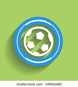Vektorfußball-Symbol flach, moderne Symbol