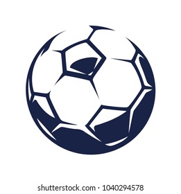 Vector Soccer Ball isolated on white background.