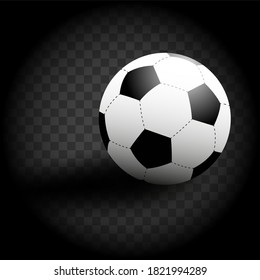 Vektor-Fußball einzeln auf transparentem Hintergrund