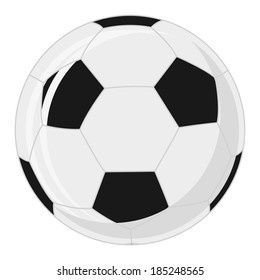 Vector Soccer Ball Isolated On White Background