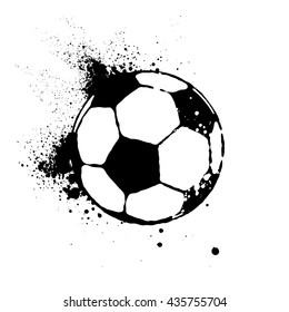 vector soccer ball isolated on white