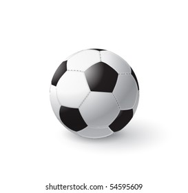 vector soccer ball isolated on white, eps10 format