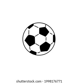 Vector Soccer ball on white background. European football logo