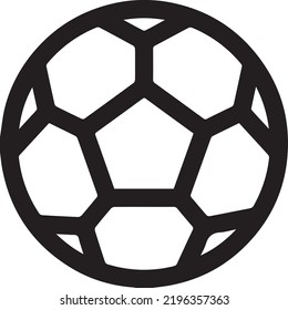 Vector Soccer ball on white background. European football logo. Football ball design. Vector illustration