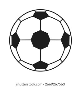 vector soccer ball on white background