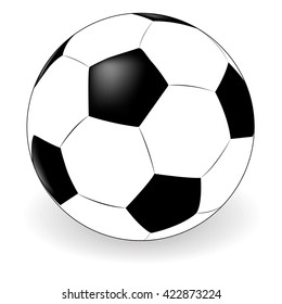 vector soccer ball on white background