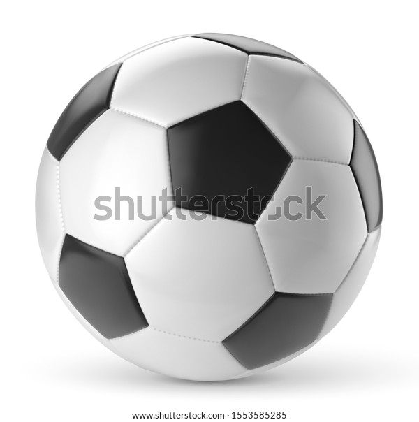 白い背景にベクターサッカーボール のベクター画像素材 ロイヤリティフリー