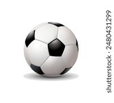 Vector soccer ball. Realistic soccer balls.