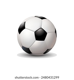 Vector soccer ball. Realistic soccer balls.