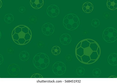 Vector of Soccer ball seamless background design.