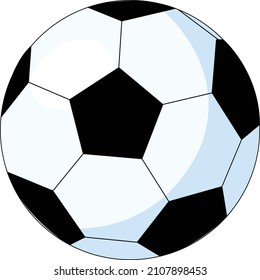 vector soccer ball suitable for editing material and sport logo icon