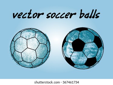 Vector soccer balls for design