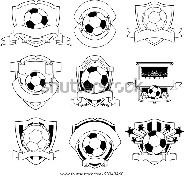 Vector Soccer Emblem Stock Vector (Royalty Free) 53943460