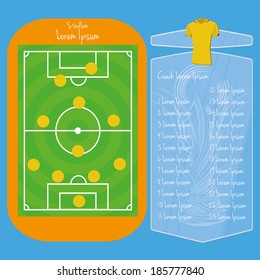 Vector Soccer Field Editable With Space For Text