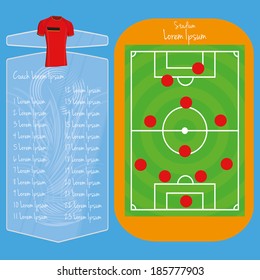 Vector Soccer Field Editable With Space For Text