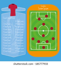 Vector Soccer Field Editable With Space For Text