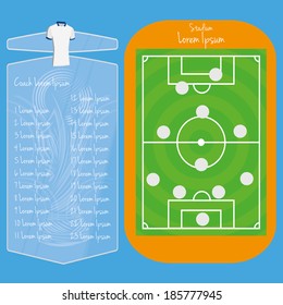 Vector Soccer Field Editable With Space For Text