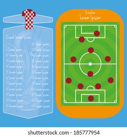 Vector Soccer Field Editable With Space For Text