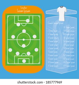 Vector Soccer Field Editable With Space For Text