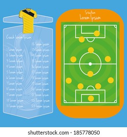 Vector Soccer Field Editable With Space For Text