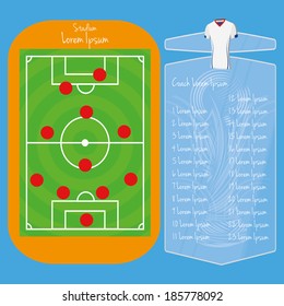 Vector Soccer Field Editable With Space For Text