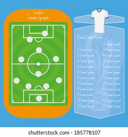 Vector Soccer Field Editable With Space For Text