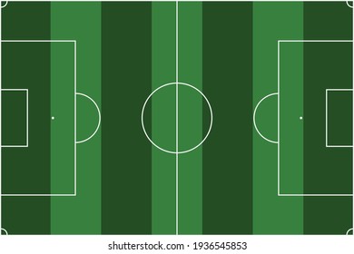 Vector soccer field without running track