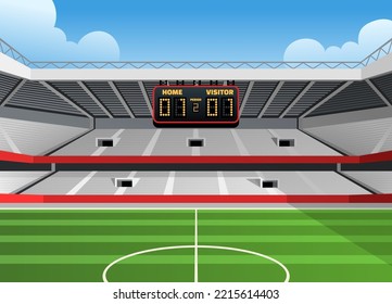 vector of Soccer Football Stadium Vector
