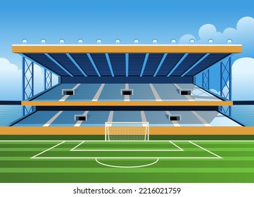 Vector of Soccer Football Stadium tribune