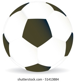 Vector soccer game ball illustration world cup