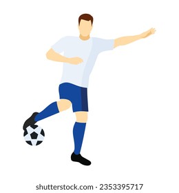 vector soccer game people flat icons set