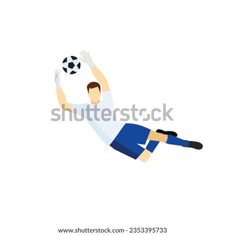 vector soccer game people flat icons set