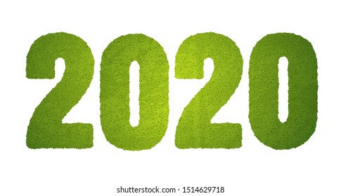 Vector soccer green field like 2020. 2020 green grass. Football euro 2020.