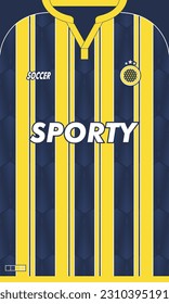 Vector soccer jersey design for sublimation sporty design