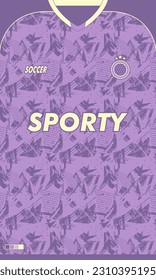 Diseño de jersey de fútbol vectorial para el diseño deportivo de sublimación