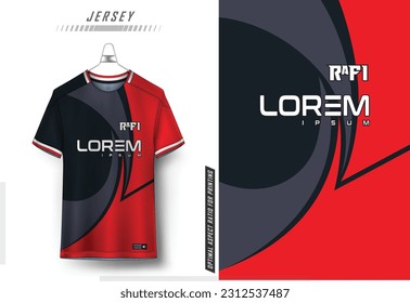 Vector soccer jersey design for sublimation, sport t shirt design jersey
