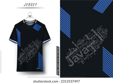 Vector soccer jersey design for sublimation, sport t shirt design jersey
