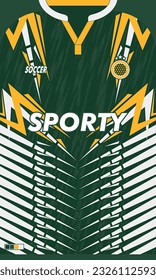 Diseño de jersey de fútbol vectorial para el diseño deportivo de sublimación