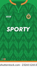 Diseño de jersey de fútbol vectorial para el diseño deportivo de sublimación