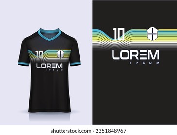 Vector soccer jersey design for sublimation