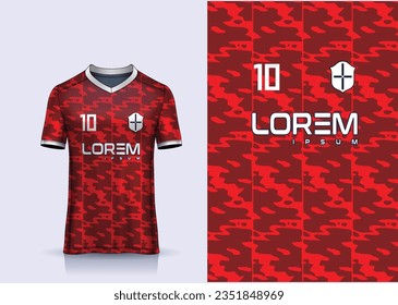 Vector soccer jersey design for sublimation