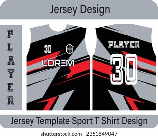 Vektor-Fußball-Jersey-Design für Sublimationen