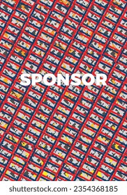Vektorgrafik-Vektorsoccer-Jersey-Design für Sublimationen